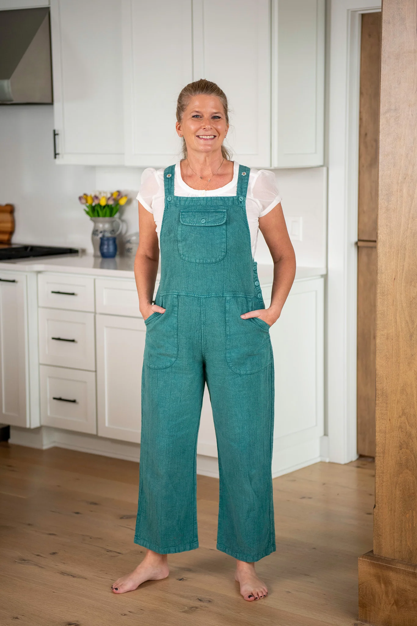 Hannah Jumpsuit in Teal - Image 5